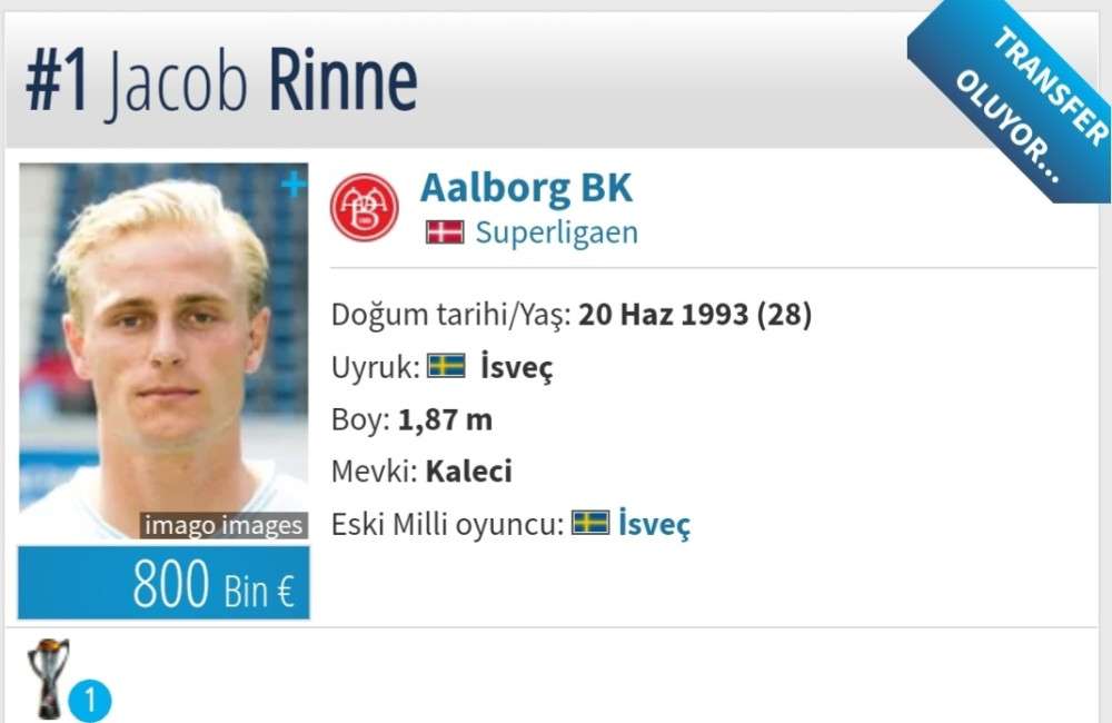 Öneri: Kalecİ Jacob Rinne 